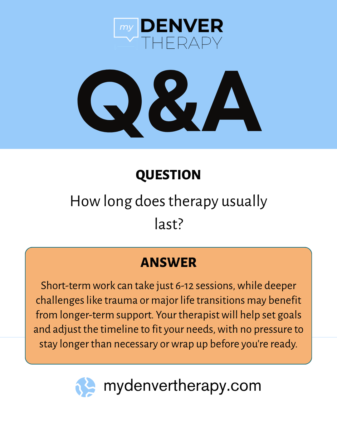 My Denver Therapy - How Long Does Therapy Last Q and A