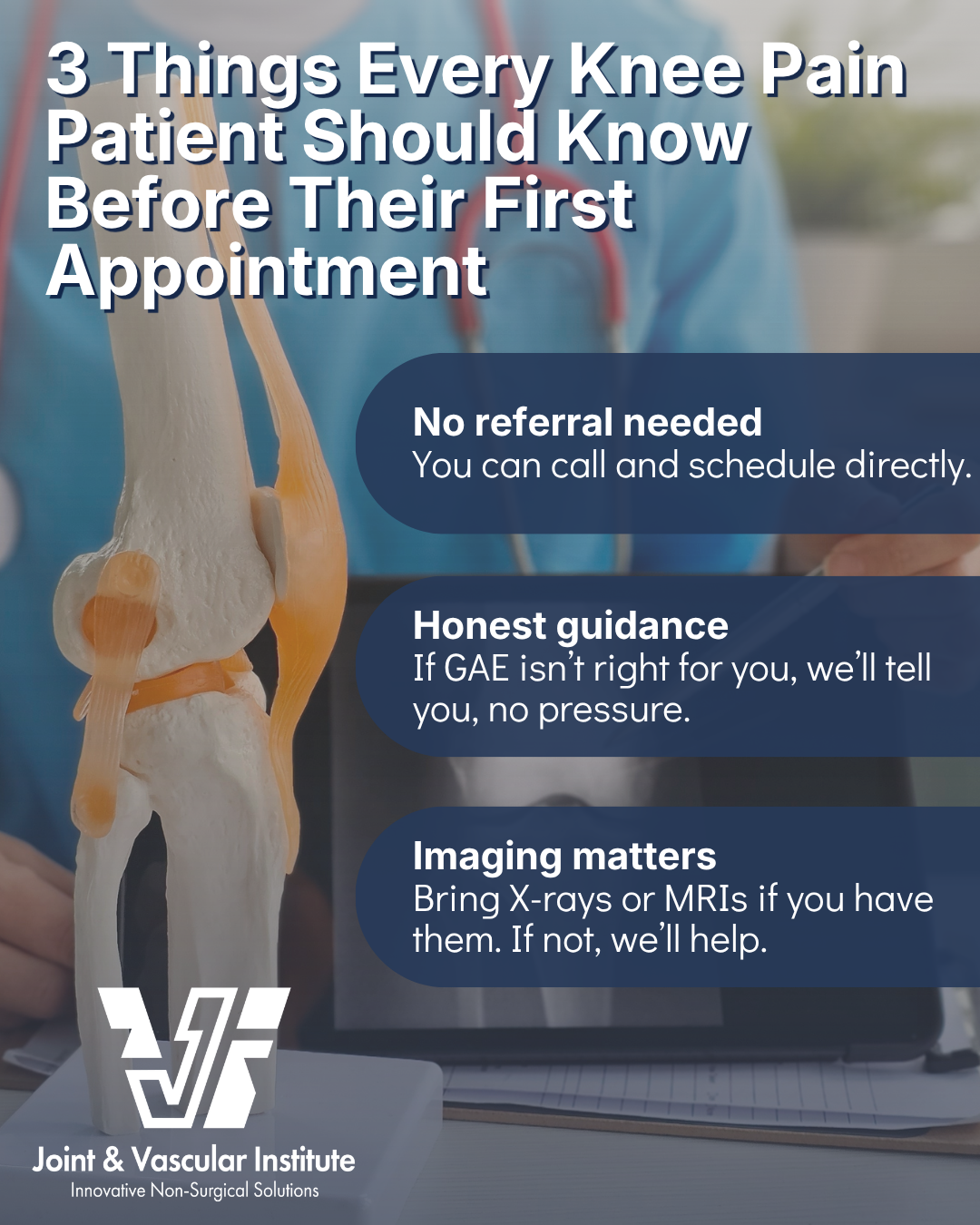 Knee pain education - Joint and Vascular Institute